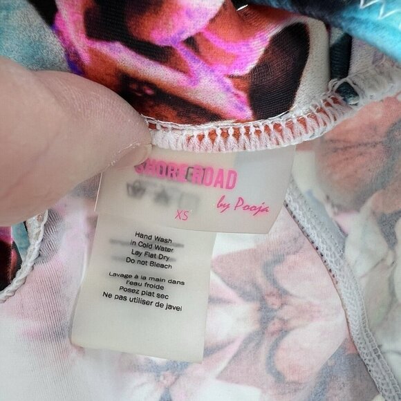 6 Shore Road by Pooja Multi Halter Tie One Piece Bathing Suit Swim XS Resort - Picture 5 of 7